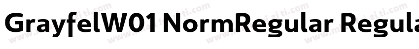 GrayfelW01 NormRegular Regular字体转换